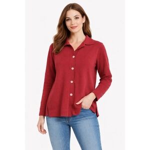 Maria Di Ripabianca‎ Red Cardigan Sweater Women's size 14